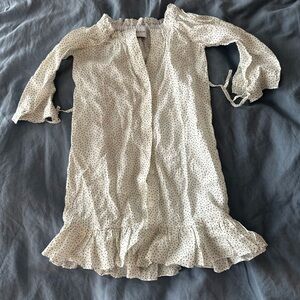 Sleeper Cream and Black Polka Dot Dress petite